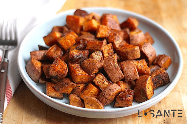 What foods contain vitamin A_sweet potato; Lusante